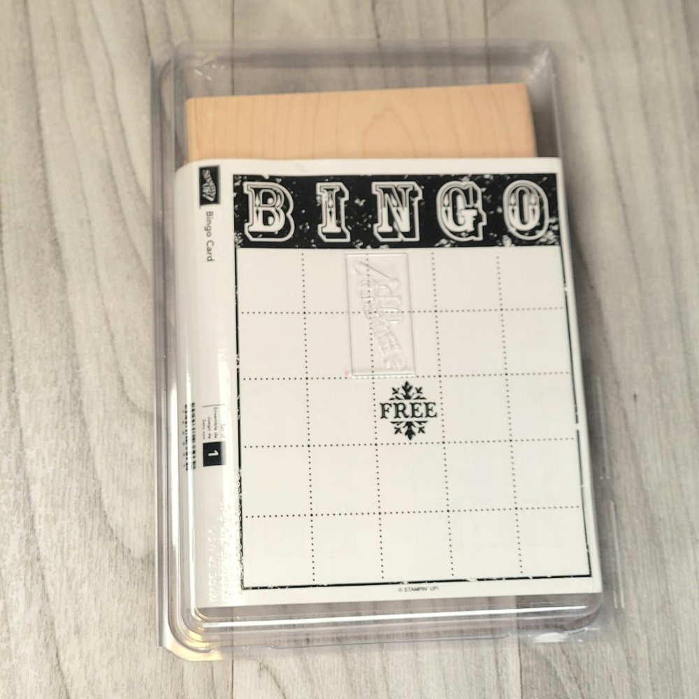 Stampin Up BINGO CARD background stamp set
